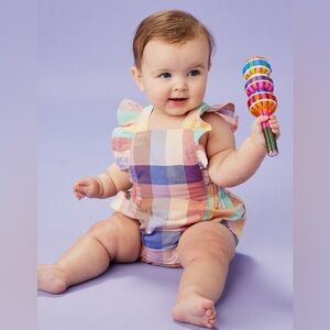 Tea Collection Ruffle Bubble Baby Romper